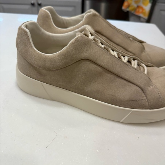 Zara Mens Taupe Suede Sneakers With White Chunky Soles NEW! Size US 9 EU 42 - Picture 5 of 10